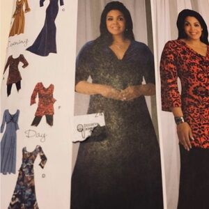 Simplicity 2544 by Khaliah Ali Desinger Day or Evening UNCUT  Sizes 20W-28W